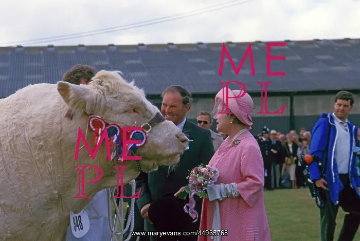 : Queen Mother at the Royal Cornwall Show, Wadebridge : Queen Mother at the Royal Cornwall Show, Wadebridge