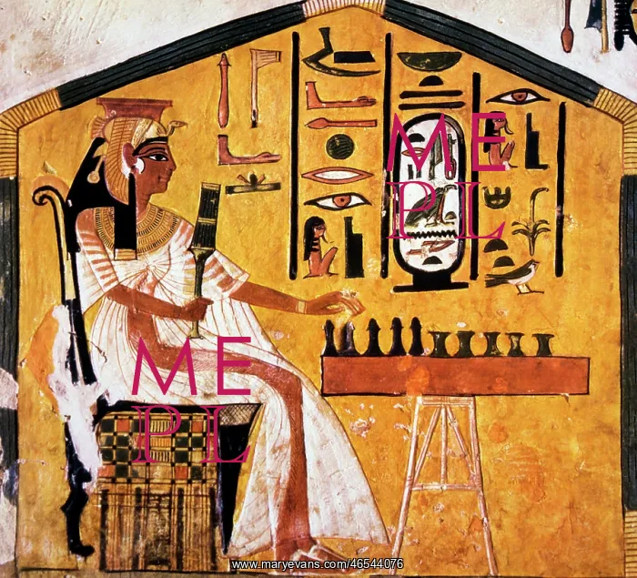  : Queen Nefertari Playing Chess