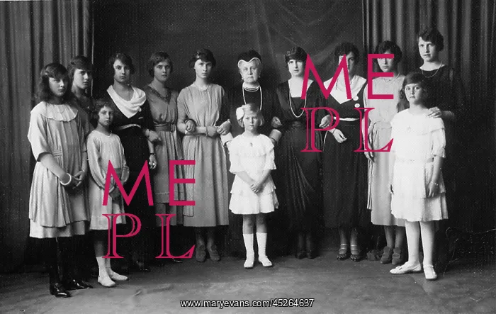  : Queen Olga of Greece in a family group