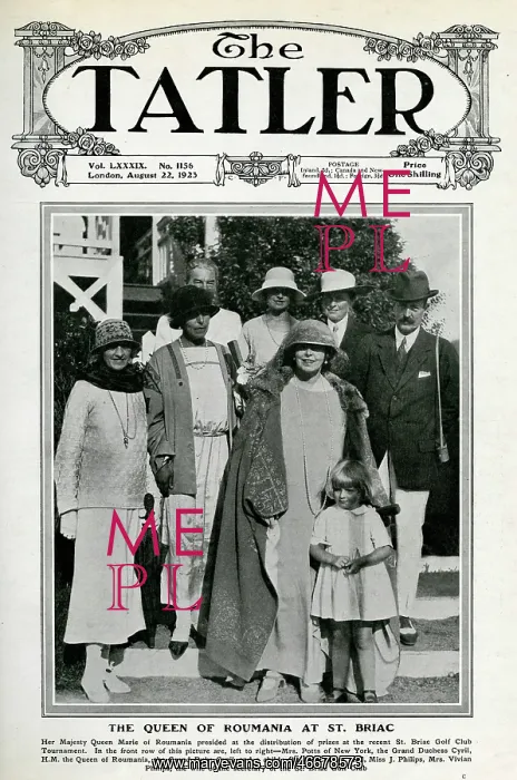: The Queen of Romania at St Briac : The Queen of Romania at St Briac