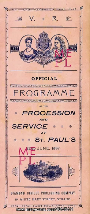 : Queen Victoria, Diamond Jubilee programme : Queen Victoria, Diamond Jubilee programme