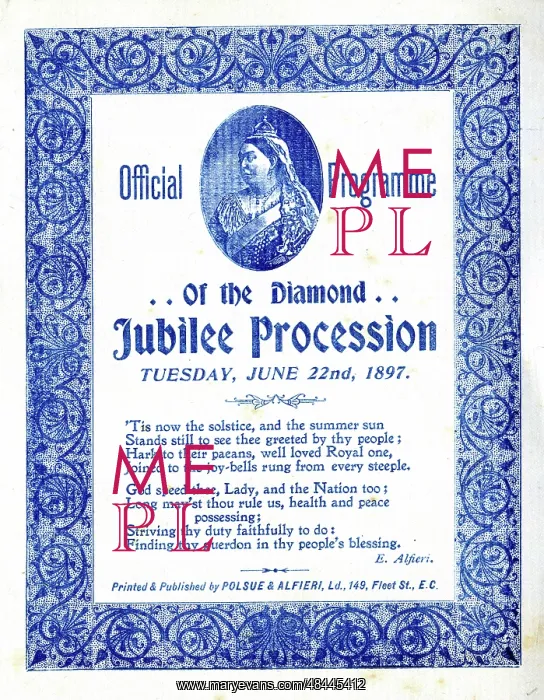 : Queen Victoria, Diamond Jubilee programme : Queen Victoria, Diamond Jubilee programme