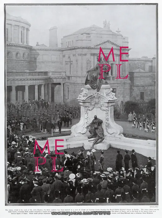 : Queen Victoria Statue, Unveiled, Dublin 1908 : Queen Victoria Statue, Unveiled, Dublin 1908