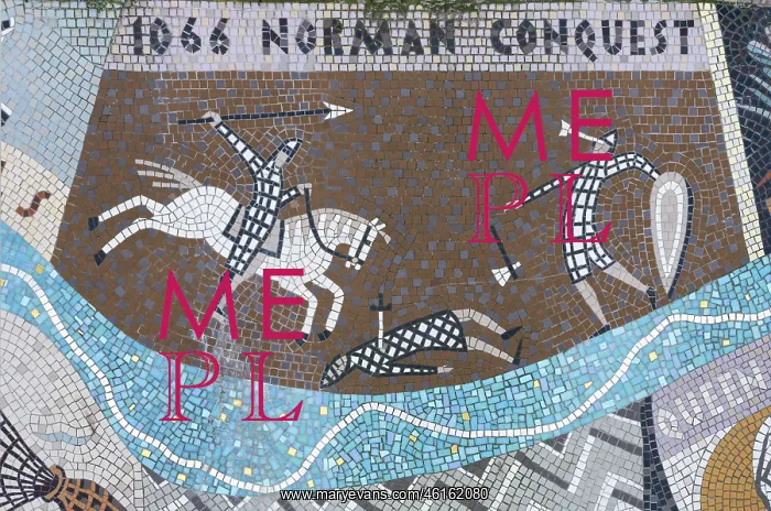 : Queenhithe Dock Mosaic, London, England, UK : Queenhithe Dock Mosaic, London, England, UK