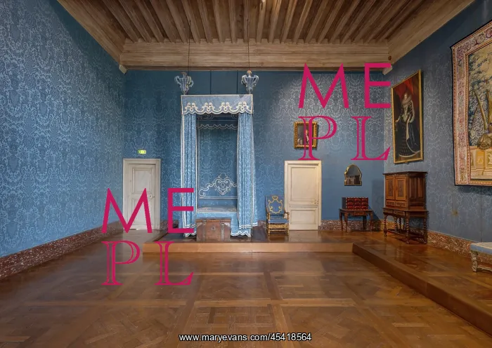 : Queen's Apartment, Chateau de Chambord, Loire Valley, France : Queen's Apartment, Chateau de Chambord, Loire Valley, France