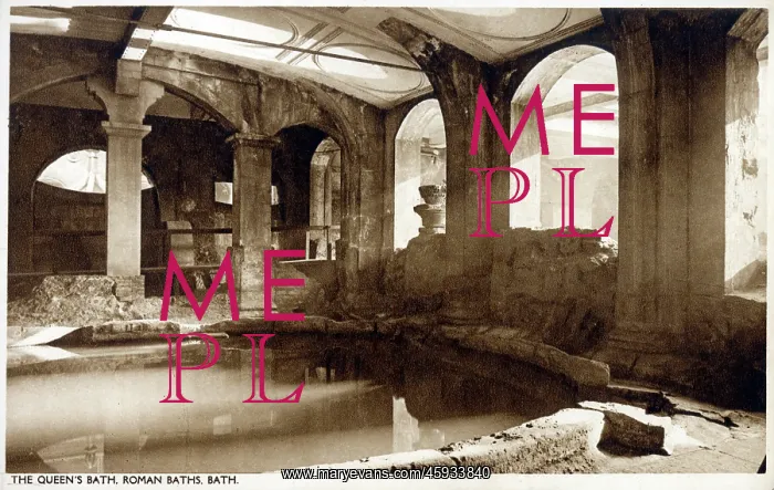 : The Queen's Bath - The Roman Baths, Bath, Somerset : The Queen's Bath - The Roman Baths, Bath, Somerset