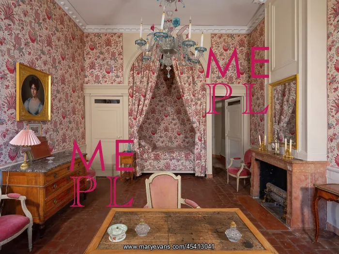 : Queen's Bedroom, Chateau de la Chaize, Odenas, Rhone, France : Queen's Bedroom, Chateau de la Chaize, Odenas, Rhone, France
