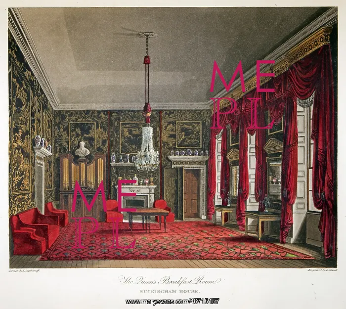 : The Queen's Breakfast Room, Buckingham House : The Queen's Breakfast Room, Buckingham House