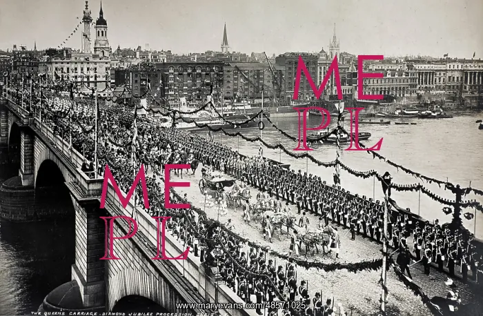 : The Queens Carriage. Diamond Jubilee Procession : The Queens Carriage. Diamond Jubilee Procession