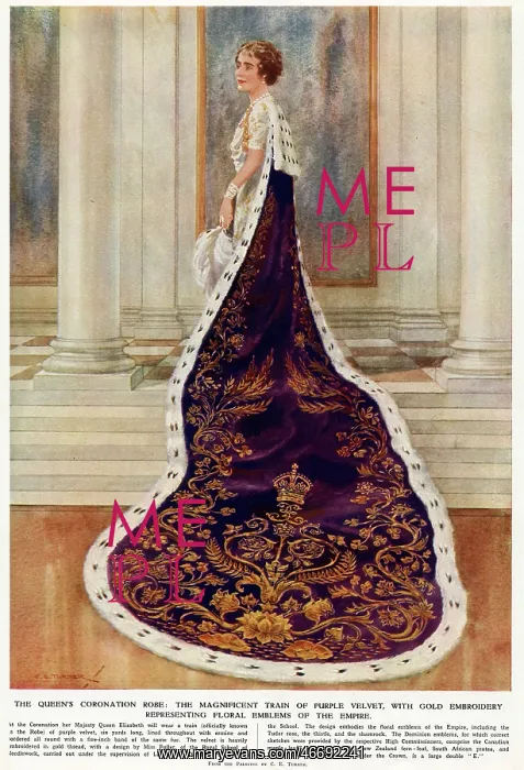 : Queen's Coronation Robe 1937 : Queen's Coronation Robe 1937