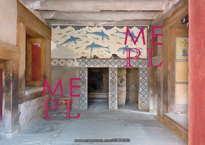 : Queen's Megaron, Knossos, Crete, Greece : Queen's Megaron, Knossos, Crete, Greece