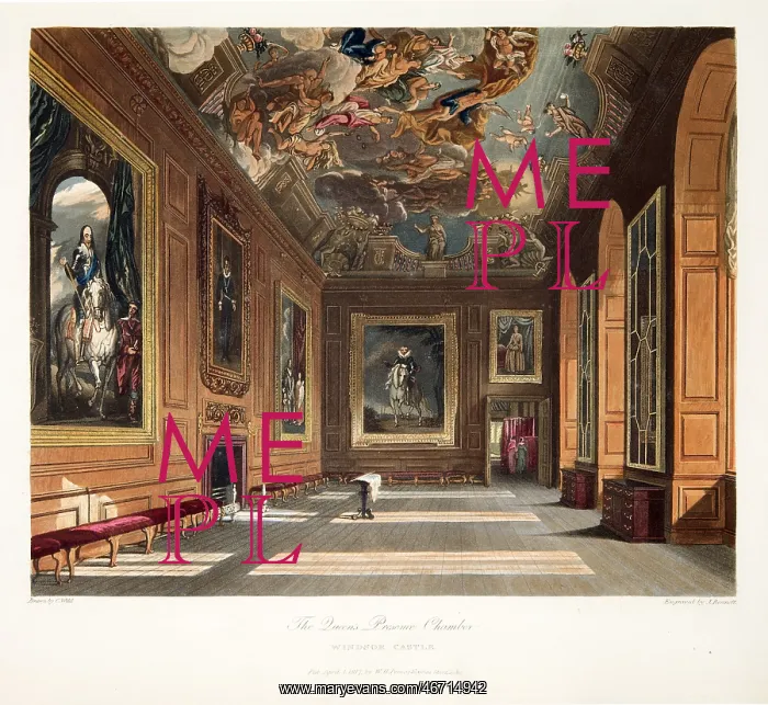 : The Queen's Presence Chamber, Windsor Castle : The Queen's Presence Chamber, Windsor Castle
