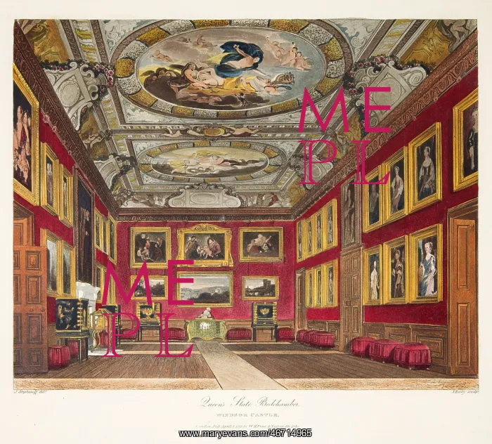 : The Queen's State Bedchamber, Windsor Castle : The Queen's State Bedchamber, Windsor Castle