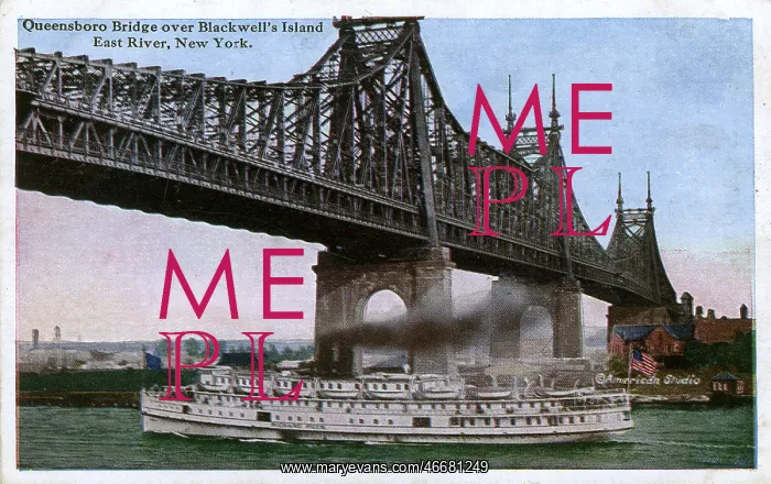 : Queensboro Bridge, Blackwell's Island, East River, New York : Queensboro Bridge, Blackwell's Island, East River, New York