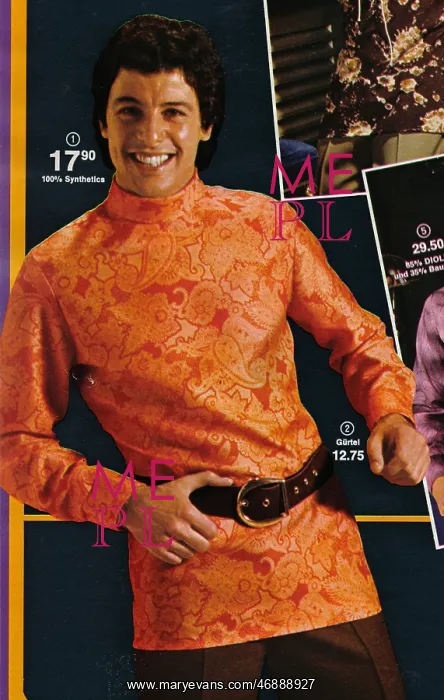  : Quelle - Mens Indian style, curtain print tunic