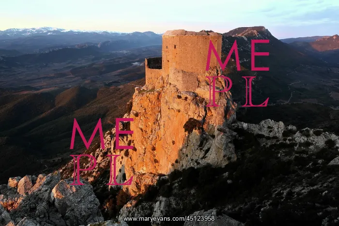 : Queribus Castle, Aude, France : Queribus Castle, Aude, France