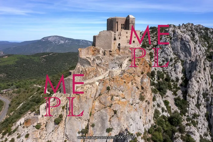 : Queribus Castle, Cucugnan, Aude, France : Queribus Castle, Cucugnan, Aude, France