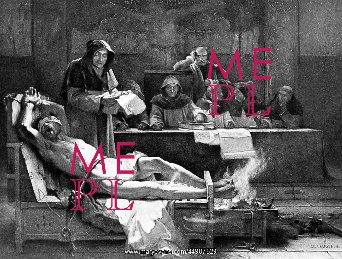 : The question man being questioned by the inquisition : The question man being questioned by the inquisition