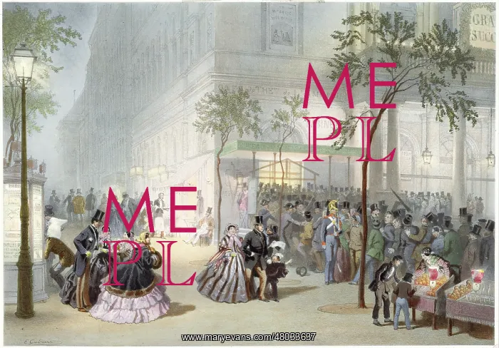 : Queue at the Theatre, Paris : Queue at the Theatre, Paris