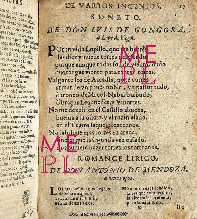 : QUEVEDO Y VILLEGAS, FRANCISCO : QUEVEDO Y VILLEGAS, FRANCISCO