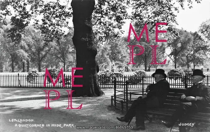 : A Quiet Corner in Hyde Park : A Quiet Corner in Hyde Park