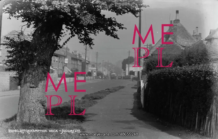 : A Quiet Street in Littlehampton : A Quiet Street in Littlehampton