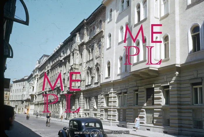 : Quiet side street in Vienna, Austria : Quiet side street in Vienna, Austria