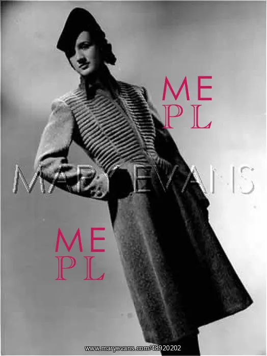 : QUILTED COAT 1930S : QUILTED COAT 1930S