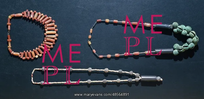 : Quimbay civilization (Colombia). 500-1500. Beaded necklaces : Quimbay civilization (Colombia). 500-1500. Beaded necklaces