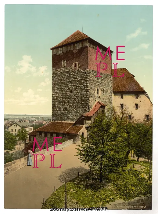  : The Quintagonal tower (i.e. Funfeckiger Turm), Nuremberg, Ba