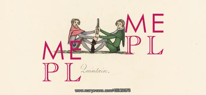 : Quintain exercises, 14th century : Quintain exercises, 14th century