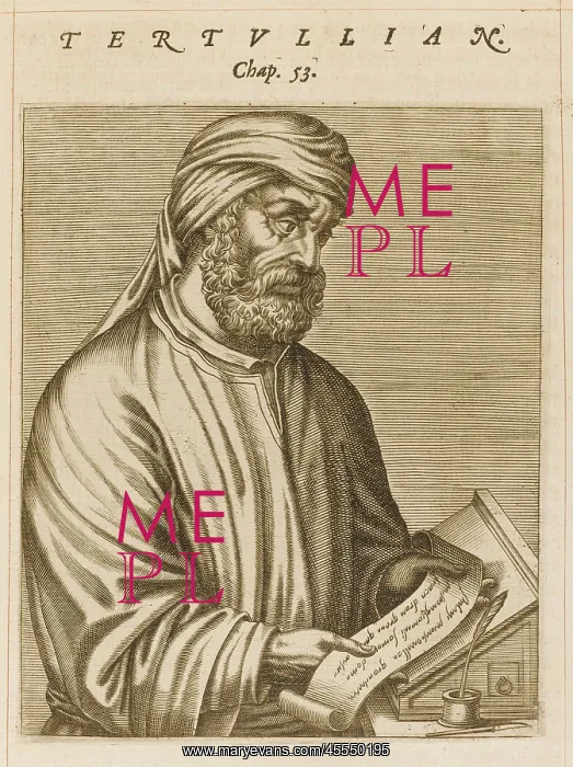 : Quintus Septimus Florens Tertullianus, Latin theologian : Quintus Septimus Florens Tertullianus, Latin theologian