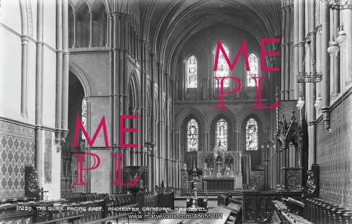 : The Quire Facing East, Rochester Cathedral : The Quire Facing East, Rochester Cathedral