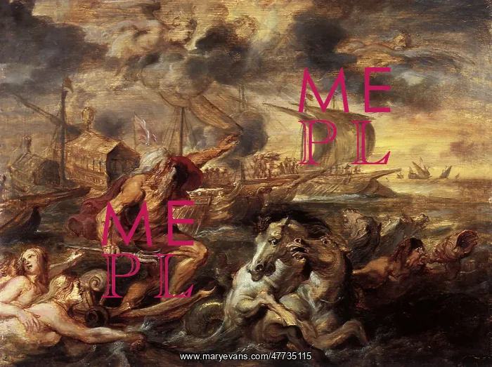 : Quos Ego: Neptune Calming the Tempest, by Rubens : Quos Ego: Neptune Calming the Tempest, by Rubens