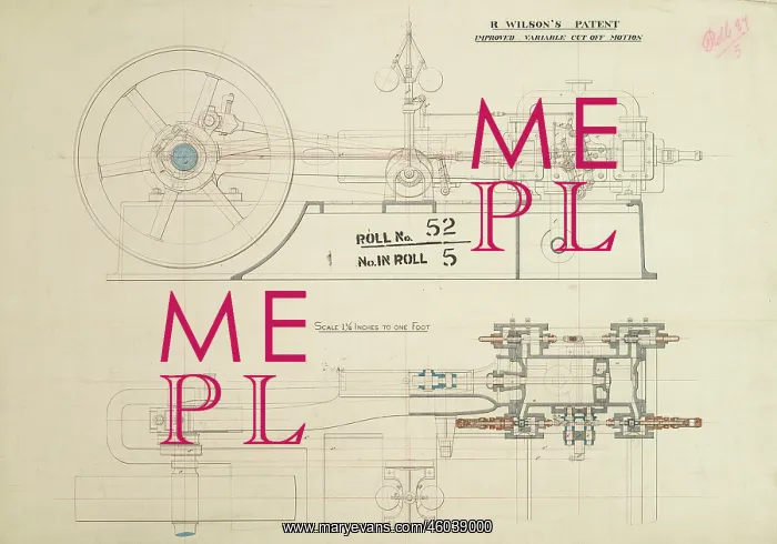 : R Wilson's patent improved variable cut off motion : R Wilson's patent improved variable cut off motion
