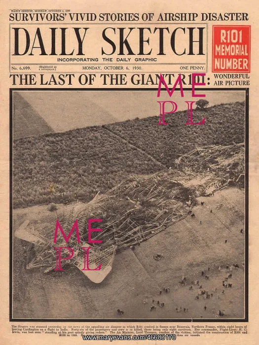 : R101 airship disaster : R101 airship disaster