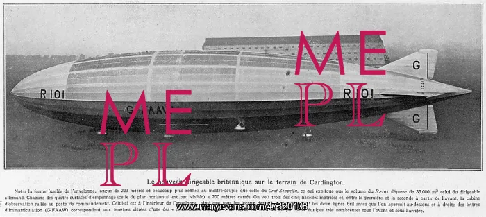 : R101 at Cardington : R101 at Cardington
