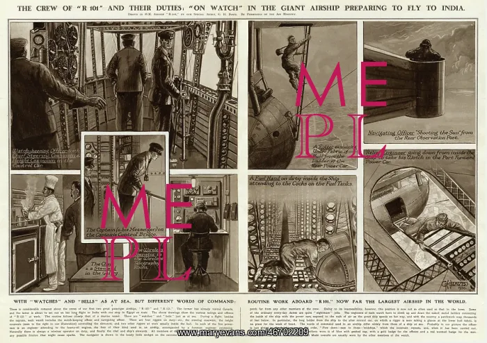 : R101 largest airship in 1930, by G. H. Davis : R101 largest airship in 1930, by G. H. Davis