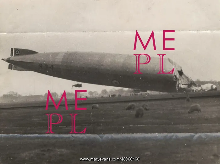 : The R34 wrecked at Howden January 1921 : The R34 wrecked at Howden January 1921