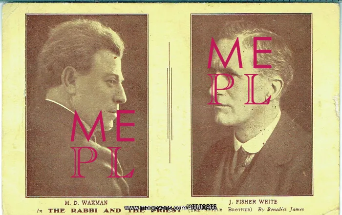 : The Rabbi and the Priest by Benedict James : The Rabbi and the Priest by Benedict James