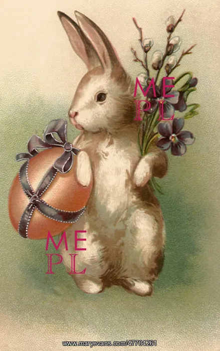  : Rabbit with Egg, Flora