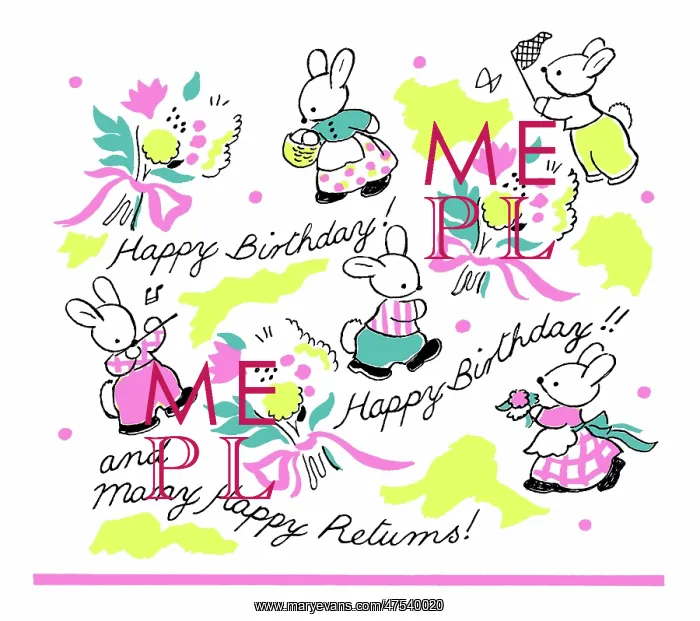 : Rabbits and Bunches of Flowers : Rabbits and Bunches of Flowers