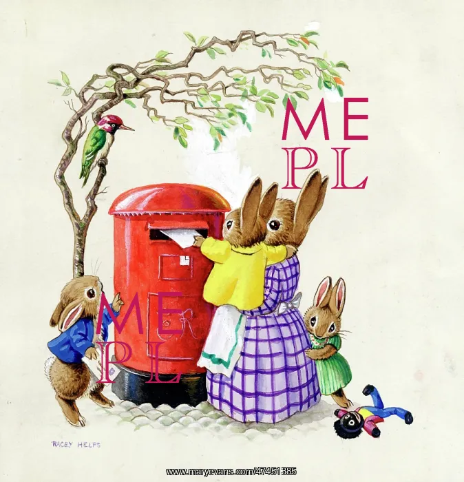  : Rabbits Posting Letter
