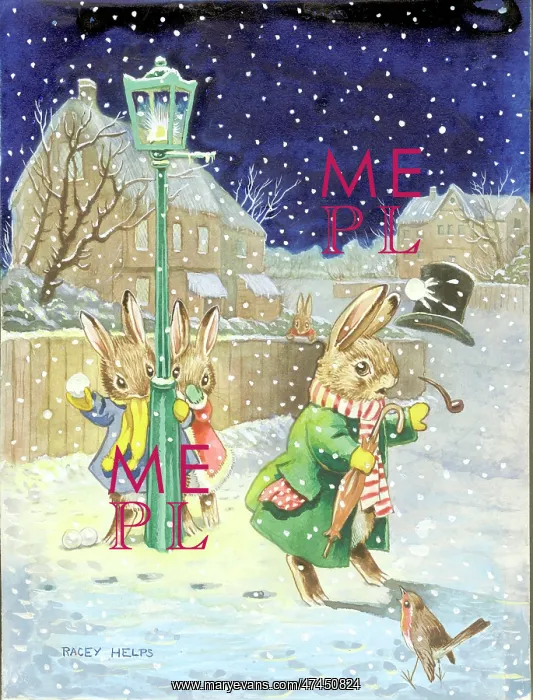  : Rabbits Throwing Snowballs