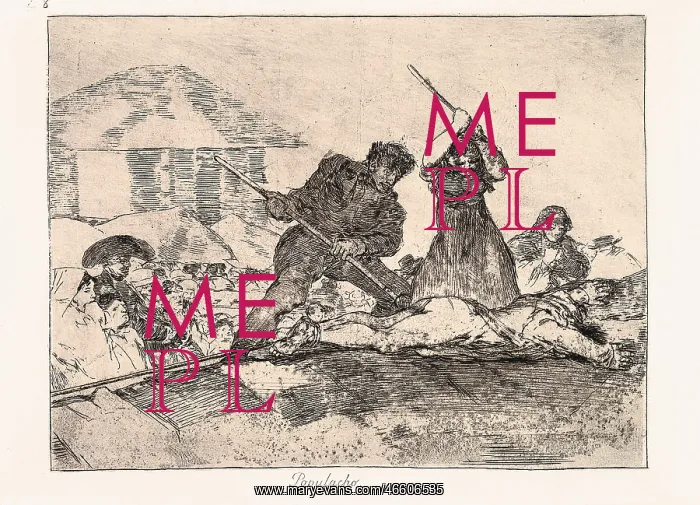  : Rabble. Plate 28 of The Disasters of War