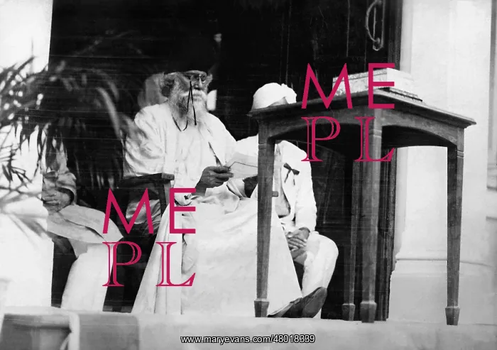 : Rabindranath Tagore giving a reading, 1927 : Rabindranath Tagore giving a reading, 1927