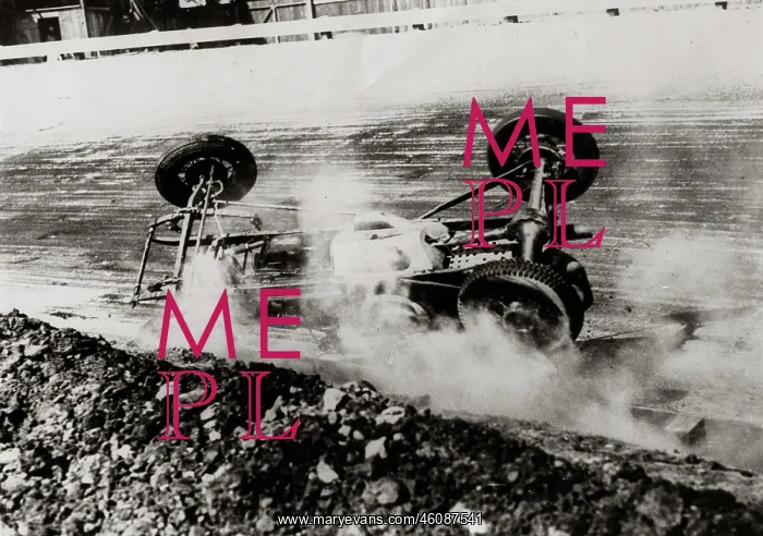 : Race car accident : Race car accident
