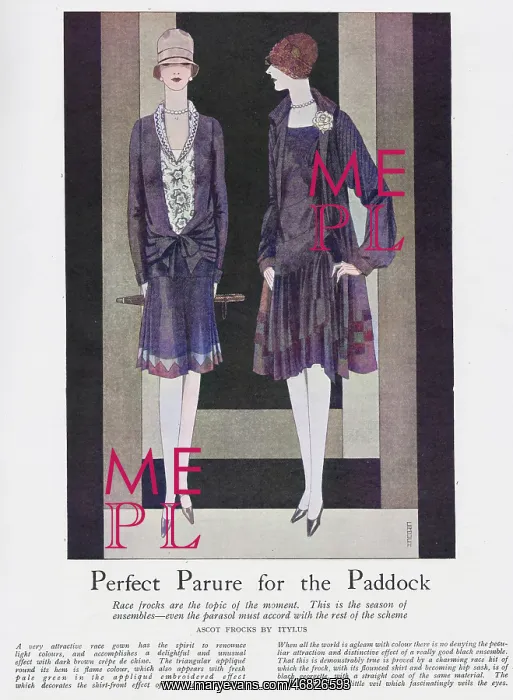 : Race Frocks by Itylus, 1927 : Race Frocks by Itylus, 1927