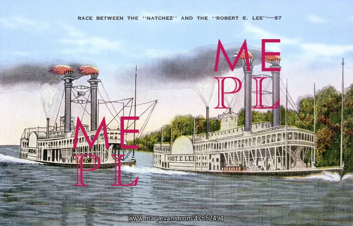  : Race between the Natchez and the Robert E