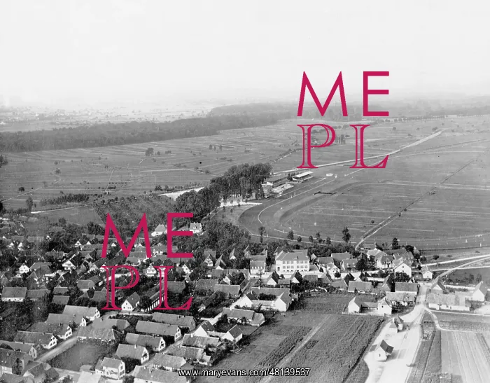 : Race track in Iffezheim, 1913 : Race track in Iffezheim, 1913